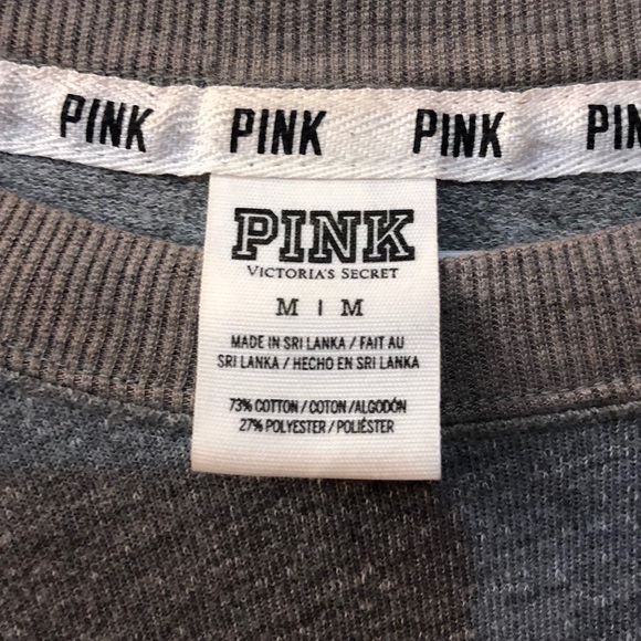 VS PINK GRAY LONG SLEEVE SHIRT - Picture 2 of 4